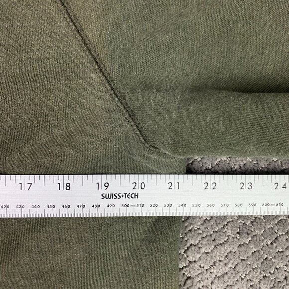 LL Bean Signature Shawl Collar Cardigan Sweatshirt Sweater Men's Medium Green - Picture 9 of 10